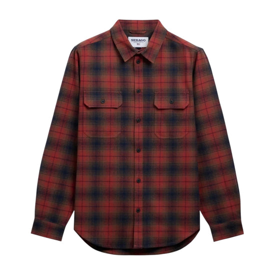 Camicia in cotone Brown/Red/Orange MIZZEN A0S SEBAGO 