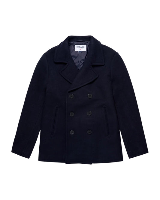Peacoat in lana Blue marine REEFERS BONDED WOOL 193 SEBAGO 