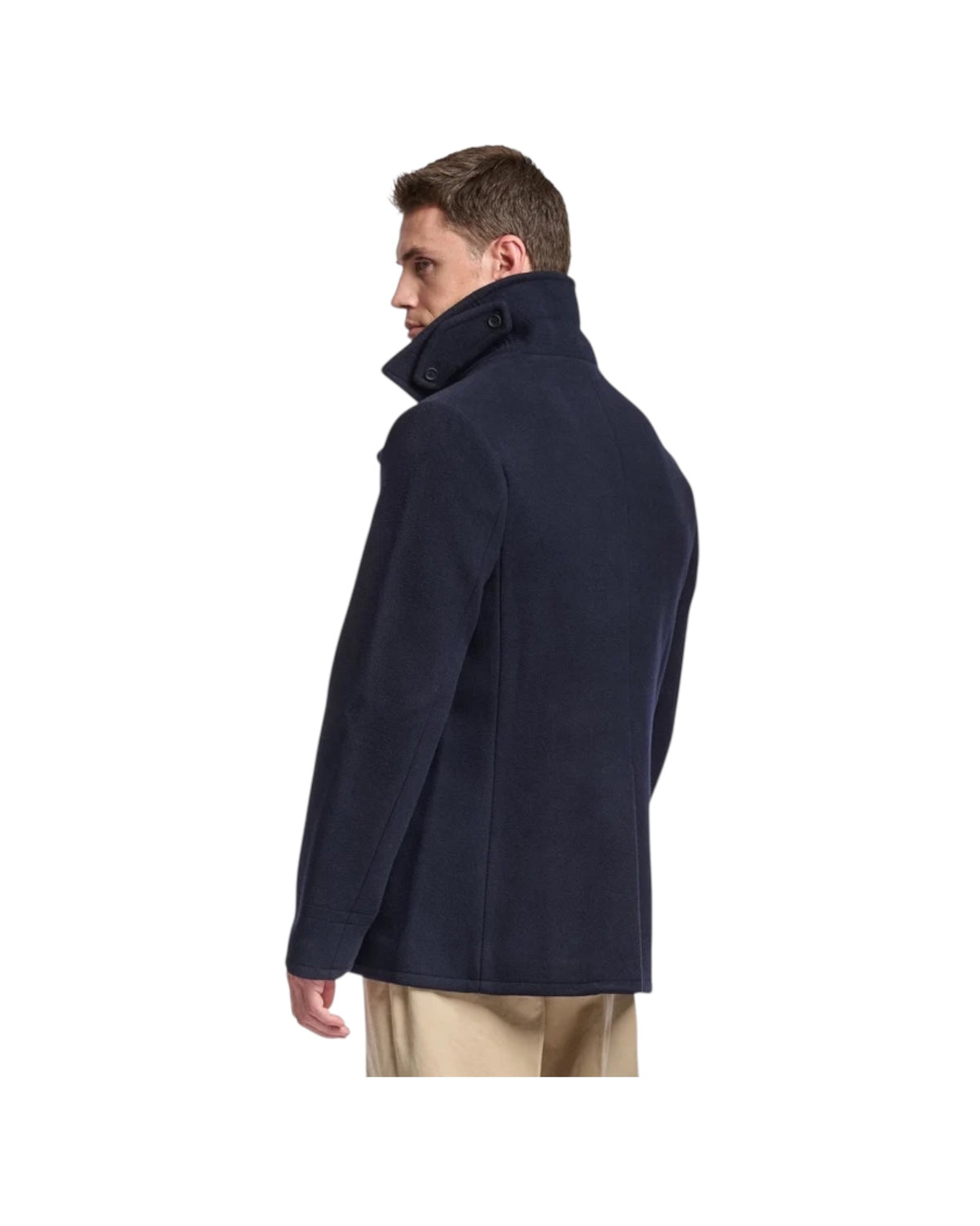 Peacoat in lana Blue marine REEFERS BONDED WOOL 193 SEBAGO 