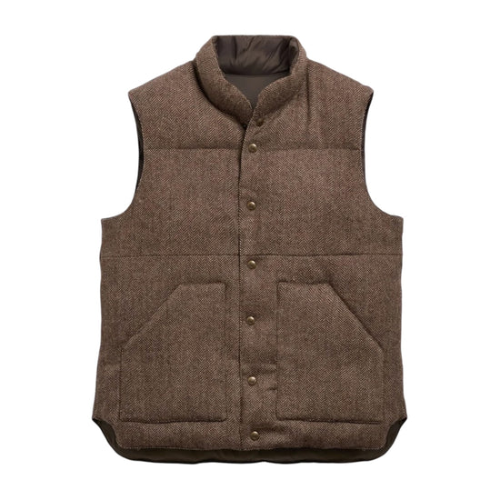 Gilet Unisex reversibile Herringbone Brown WEBB HERRINGBONE A01 SEBAGO 