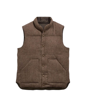 Gilet Unisex reversibile Herringbone Brown WEBB HERRINGBONE A01 SEBAGO 