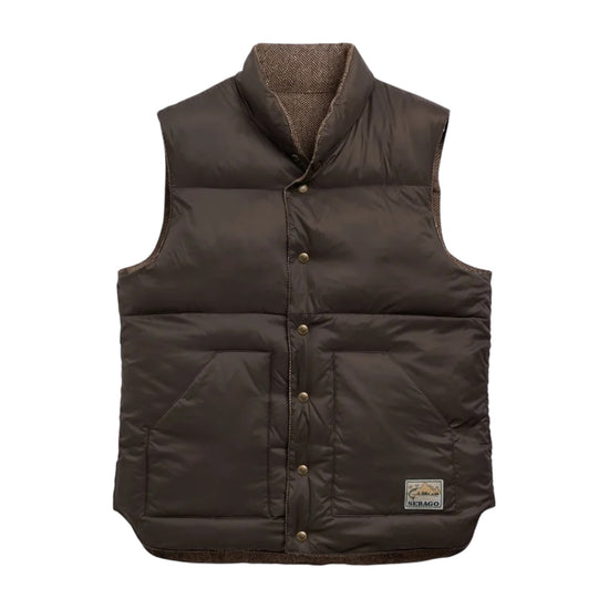 Gilet Unisex reversibile Herringbone Brown WEBB HERRINGBONE A01 SEBAGO 
