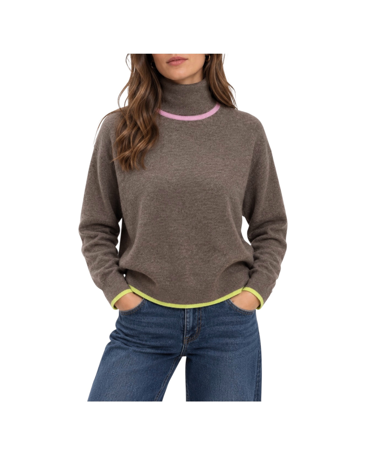 Maglia collo alto in lana merinos Choco FW26 09 CHOCO SINCE'RE PARIS 