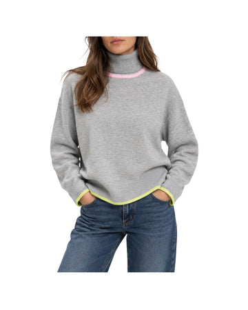 Maglia collo alto in lana merinos Melange FW26 09 MELANGE SINCE'RE PARIS 