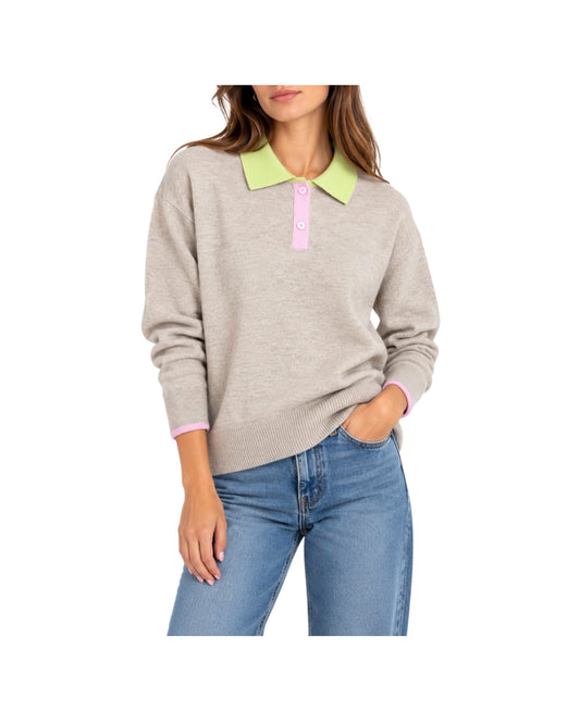 Polo in lana merinos Taupe FW26 14 TAUPE SINCE'RE PARIS 