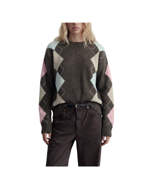 Maglia in lana merinos motivo rombi Choco FW26 18 CHOCO SINCE'RE PARIS 
