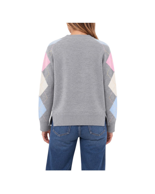 Maglia in lana merinos motivo rombi Melange FW26 18 MELANGE SINCE'RE PARIS 