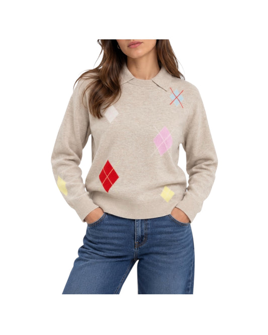 Maglia collo a polo Taupe FW26 19 TAUPE SINCE'RE PARIS 