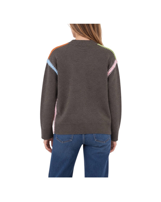Cardigan in lana merinos Choco FW26 32 CHOCO SINCE'RE PARIS 