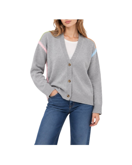 Cardigan in lana merinos Melange FW26 32 MELANGE SINCE'RE PARIS 