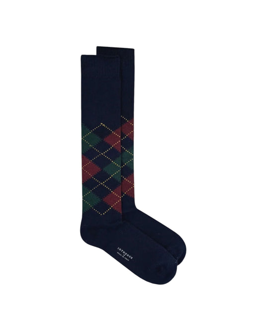 Calzini Argyle Blu/Bordeaux ARGYLE BLU BORDEAUX SOcs in the box 