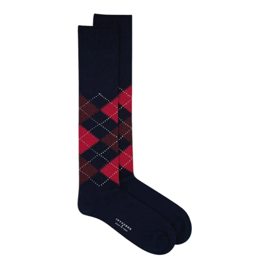 Calzini Argyle Blu/Rosso ARGYLE BLU ROSSO SOcs in the box 