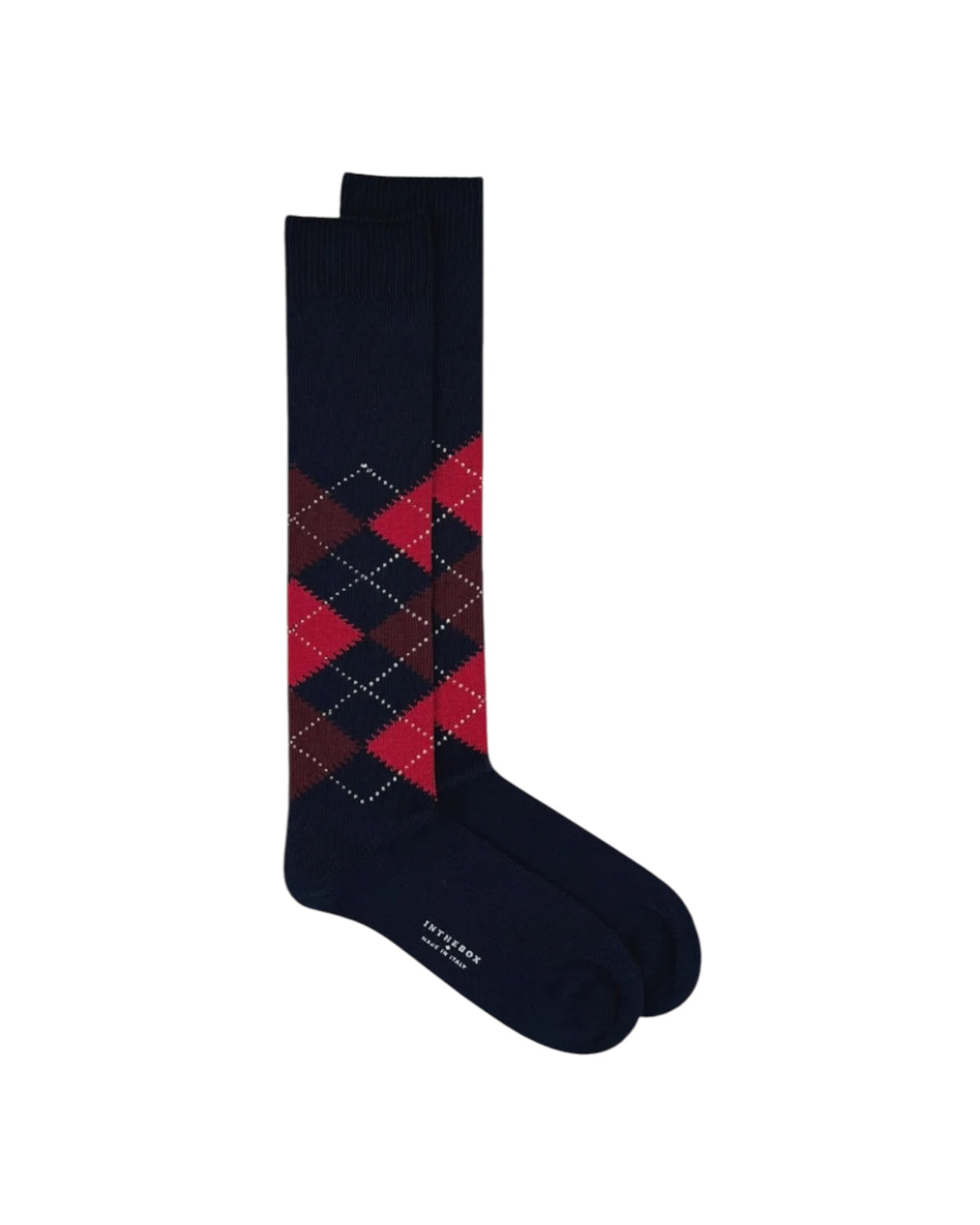 Calzini Argyle Blu/Rosso ARGYLE BLU ROSSO SOcs in the box 