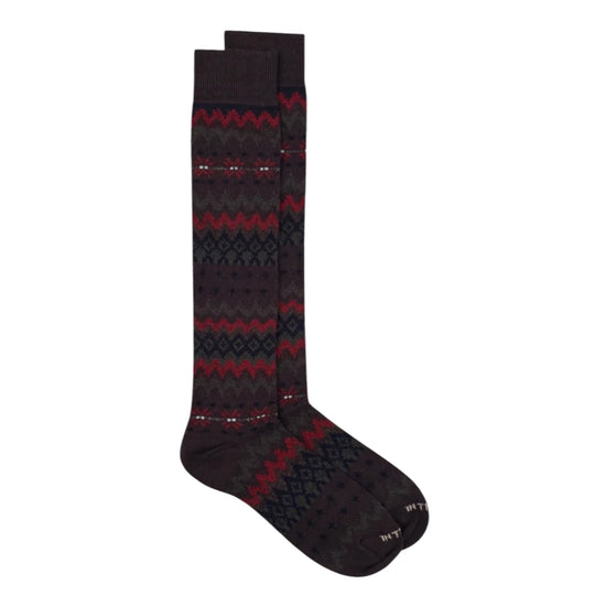 Calzini Fair Isle Beige/Verde scuro FAIR ISLE BEIGE VERDE SCURO SOcs in the box 