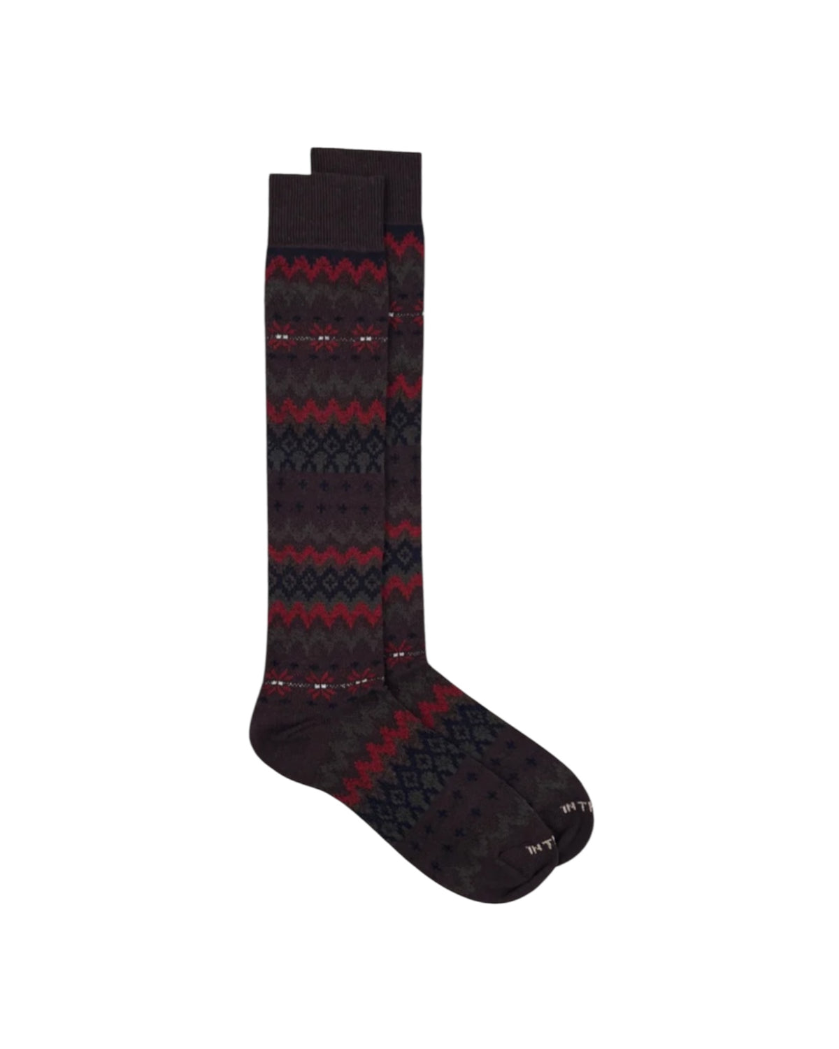 Calzini Fair Isle Beige/Verde scuro FAIR ISLE BEIGE VERDE SCURO SOcs in the box 