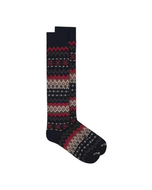 Calzini Fair Isle Blu/Rosso FAIR ISLE BLU ROSSO SOcs in the box 