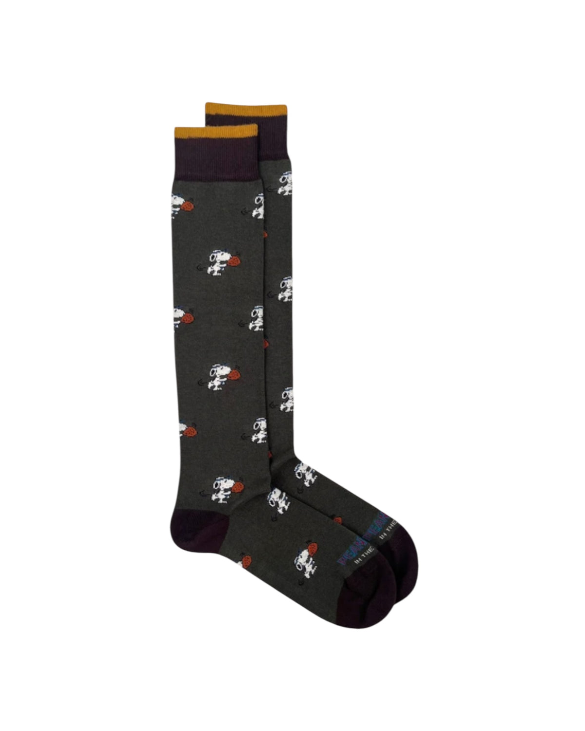 Calzini Snoopy Paddle Verde militare SNOOPY PADDLE ALLOVER VERDE MILITARE SOcs in the box 