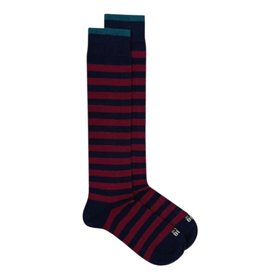 Calzini Stripe Rugby Blu/Bordeaux STRIPE RUGBY BLU BORDEAUX SOcs in the box 