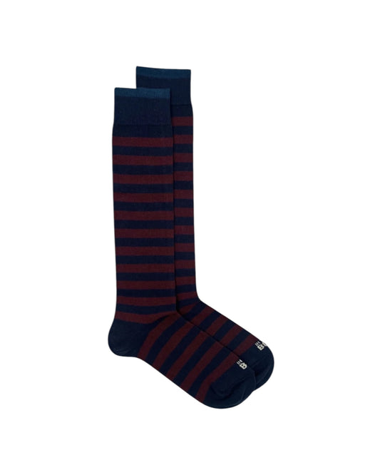Calzini Stripe Rugby Blu/Marrone STRIPE RUGBY BLU MARRONE SOcs in the box 