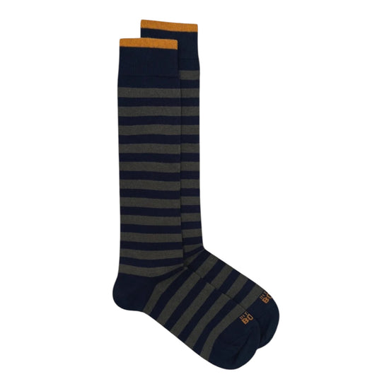 Calzini Stripe Rugby Blu/Verde militare STRIPE RUGBY BLU VERDE MILITARE SOcs in the box 