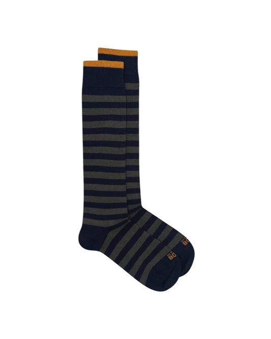 Calzini Stripe Rugby Blu/Verde militare STRIPE RUGBY BLU VERDE MILITARE SOcs in the box 