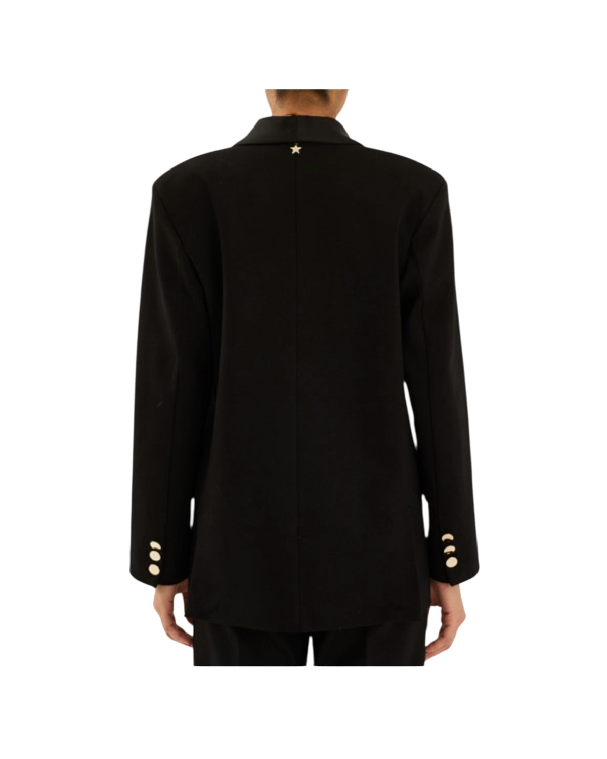 Blazer in misto viscosa Nero F40X0122 NERO SOUVENIR 