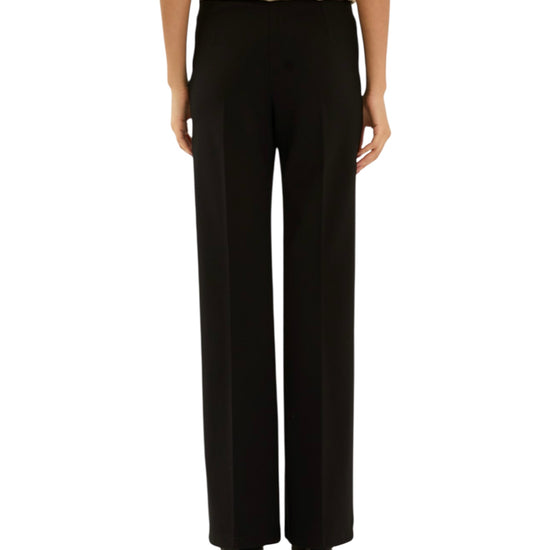 Pantalone dritto in misto viscosa Nero F40X0123 NERO SOUVENIR 