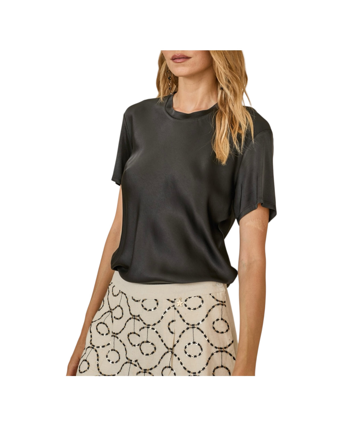 Maglia Satin Nero W39F0079 NERO SOUVENIR 