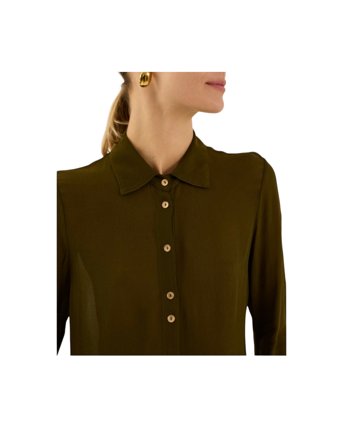 Camicia in viscosa Militare W40F0026 MILITARE SOUVENIR 