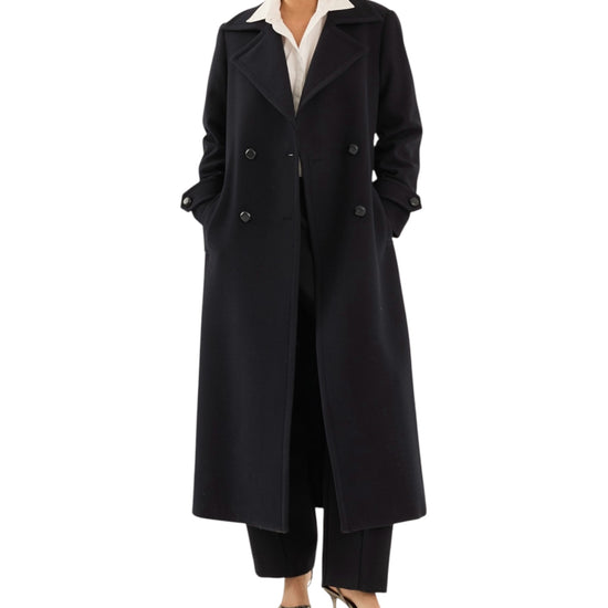 Cappotto lungo Navy W40S0334 BLU NAVY SOUVENIR 