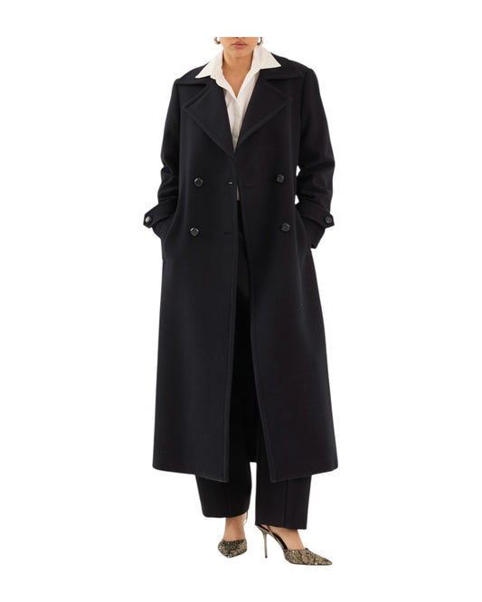 Cappotto lungo Navy W40S0334 BLU NAVY SOUVENIR 