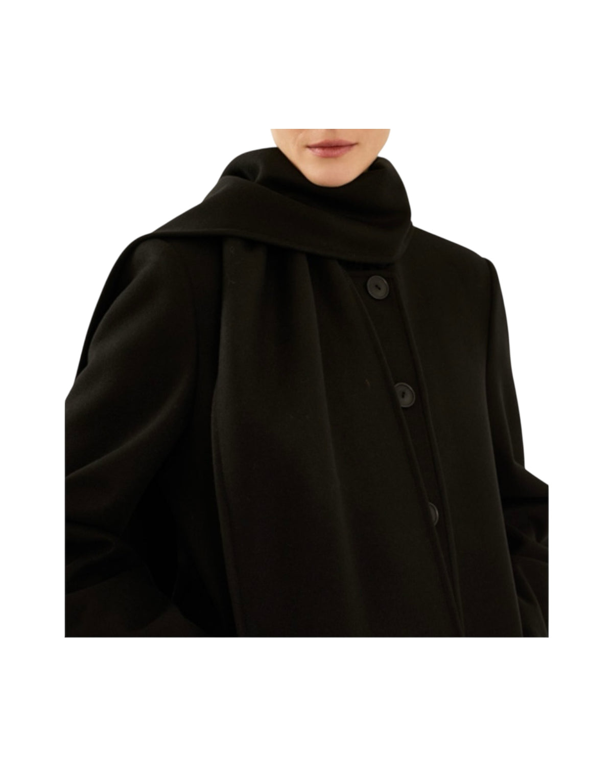 Cappotto in lana Nero W40S0337 NERO SOUVENIR 