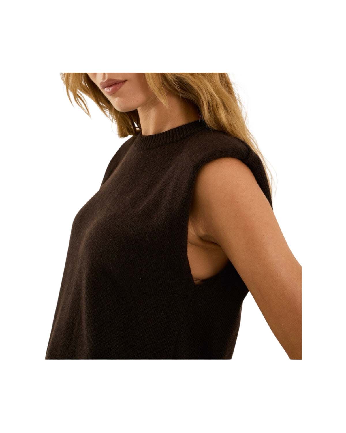Gilet con spalline Caffè Z40R0227 CAFFE SOUVENIR 