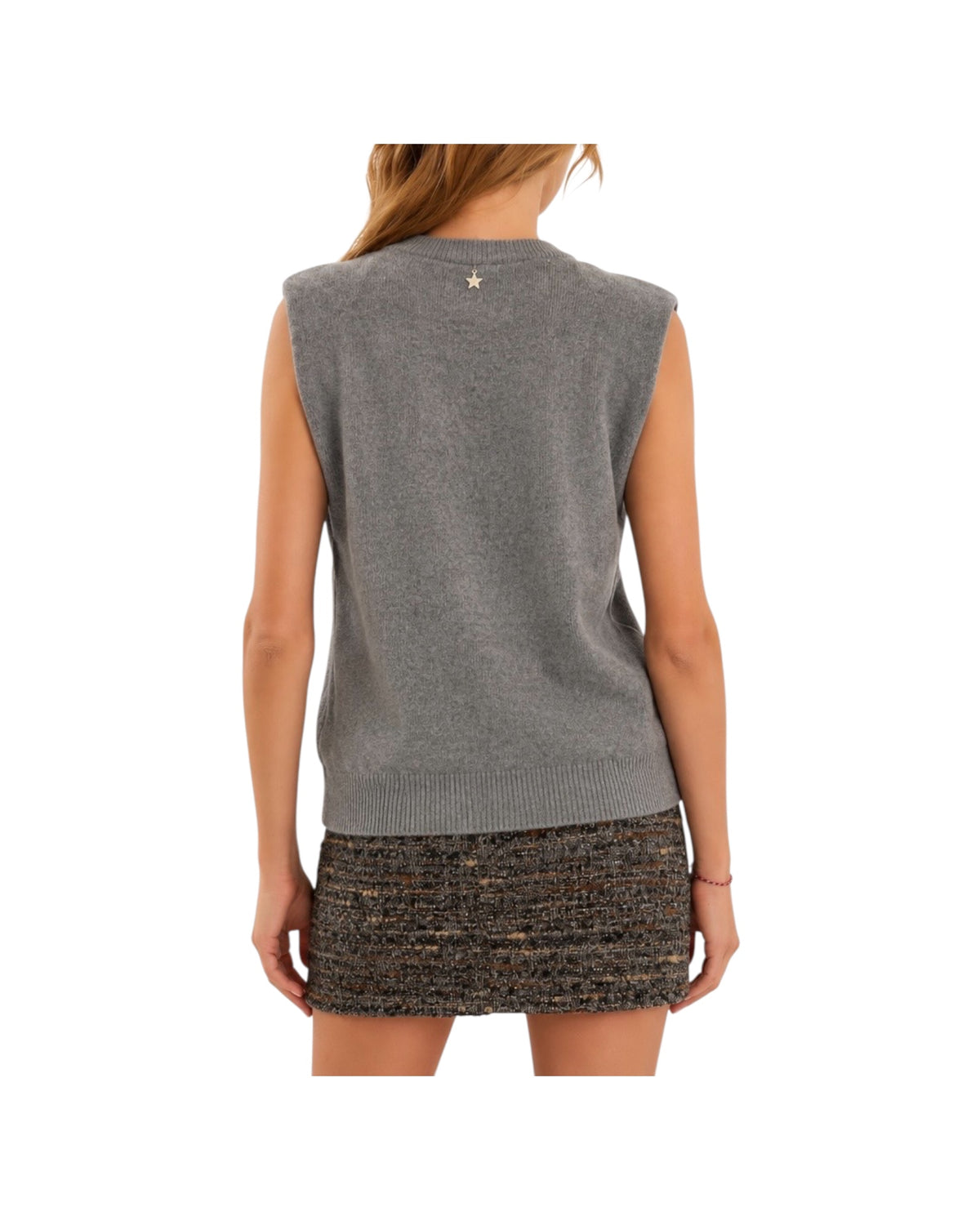Gilet con spalline Grigio Z40R0227 GRIGIO SOUVENIR 