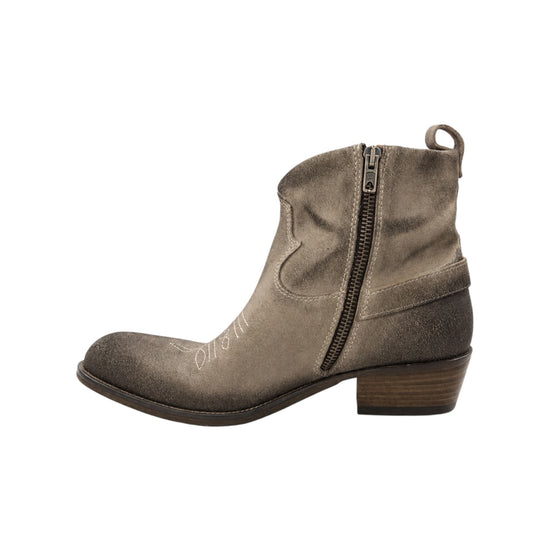 Texano in pelle scamosciata Pietra AUSTIN SUEDE PIETRA TAJI 