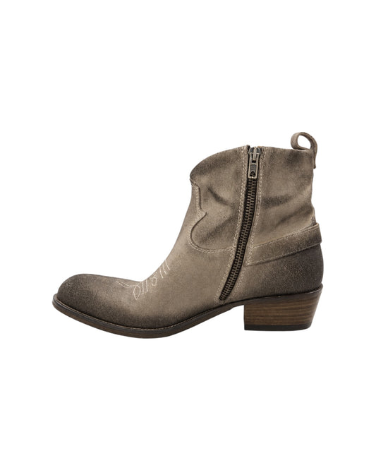 Texano in pelle scamosciata Pietra AUSTIN SUEDE PIETRA TAJI 