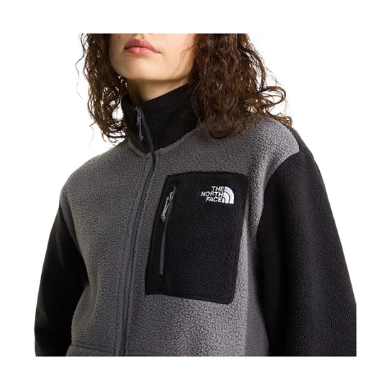 Giacca in Pile full zip Smoked pearl YUMORI FULL ZIP SMOKED PEARL BLACK THE NORTH FACE 