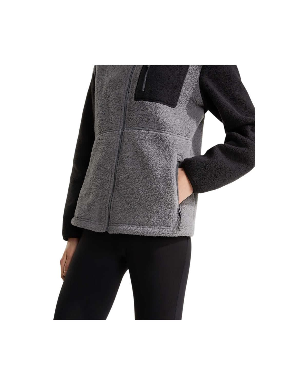 Giacca in Pile full zip Smoked pearl YUMORI FULL ZIP SMOKED PEARL BLACK THE NORTH FACE 