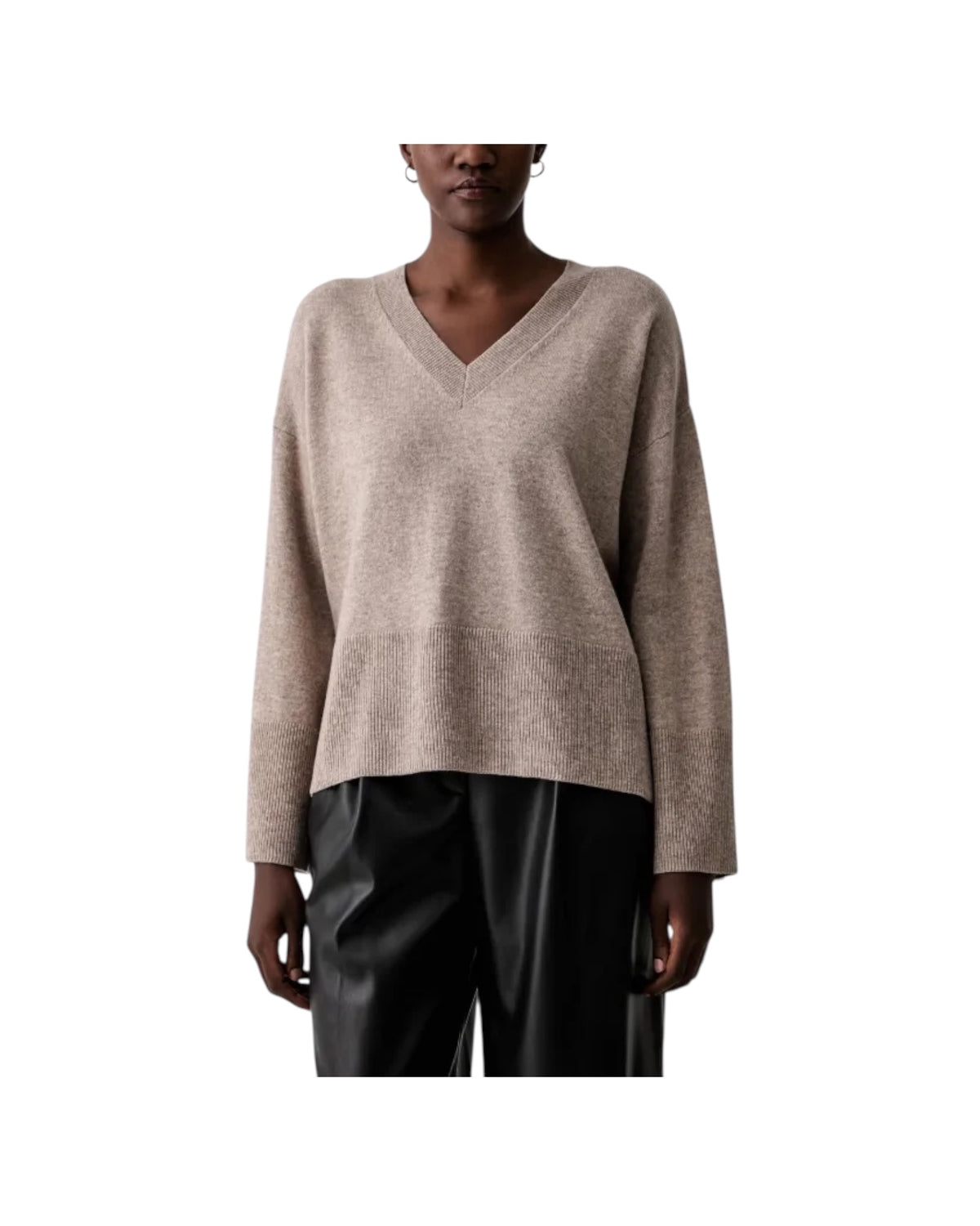 Maglione in lana Beige Melange 2AC2066 BEIGE MELANGE VICOLO 