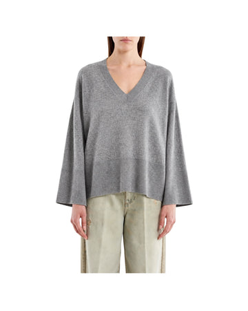 Maglione in lana Grigio Melange 2AC2066 GRIGIO MEDIO MELANGE VICOLO 