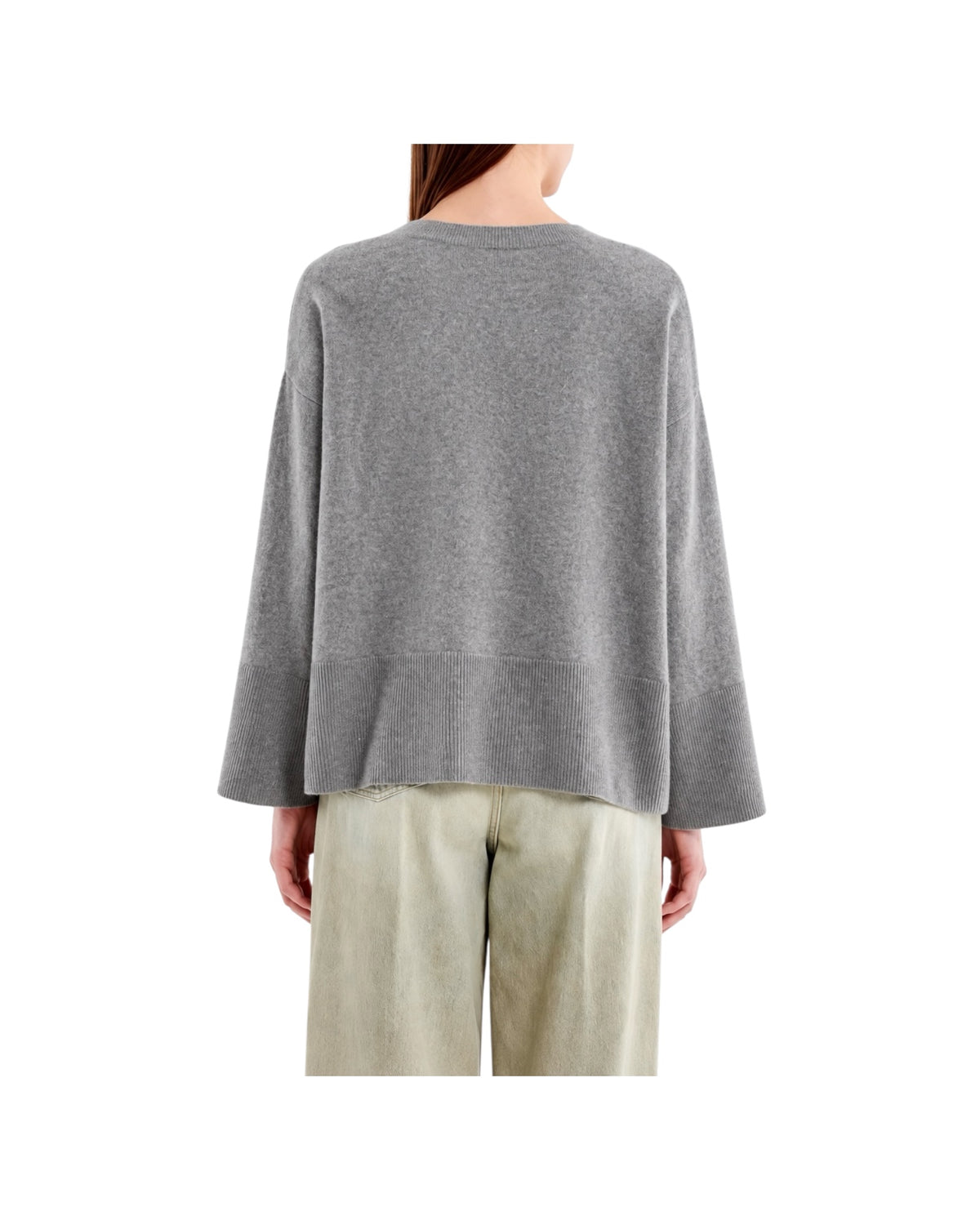 Maglione in lana Grigio Melange 2AC2066 GRIGIO MEDIO MELANGE VICOLO 