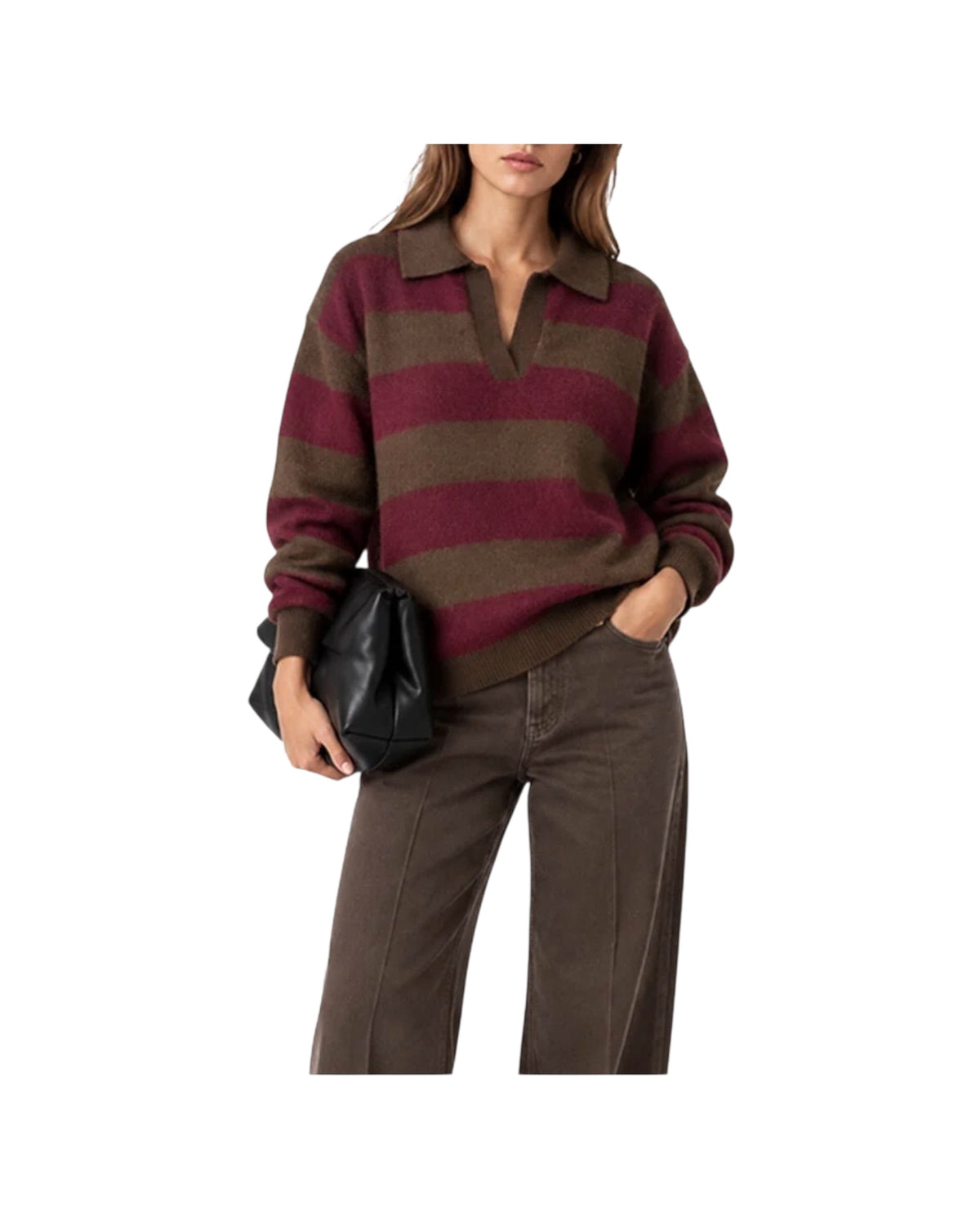 Maglia a polo Moro Bordeaux 2AC2076 MORO BORDEAUX VICOLO 