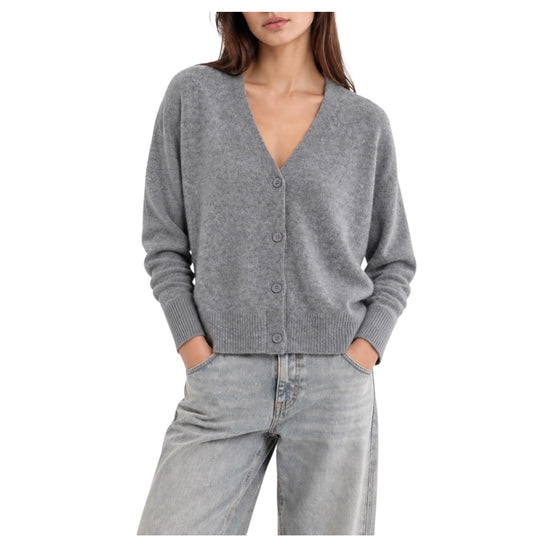 Cardigan in lana e cashmere Grigio medio melange 2AC2080 GRIGIO MEDIO MELANGE VICOLO 