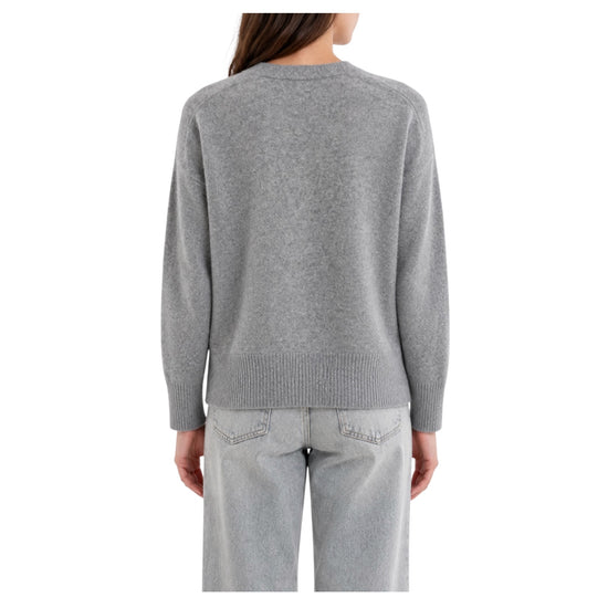 Cardigan in lana e cashmere Grigio medio melange 2AC2080 GRIGIO MEDIO MELANGE VICOLO 