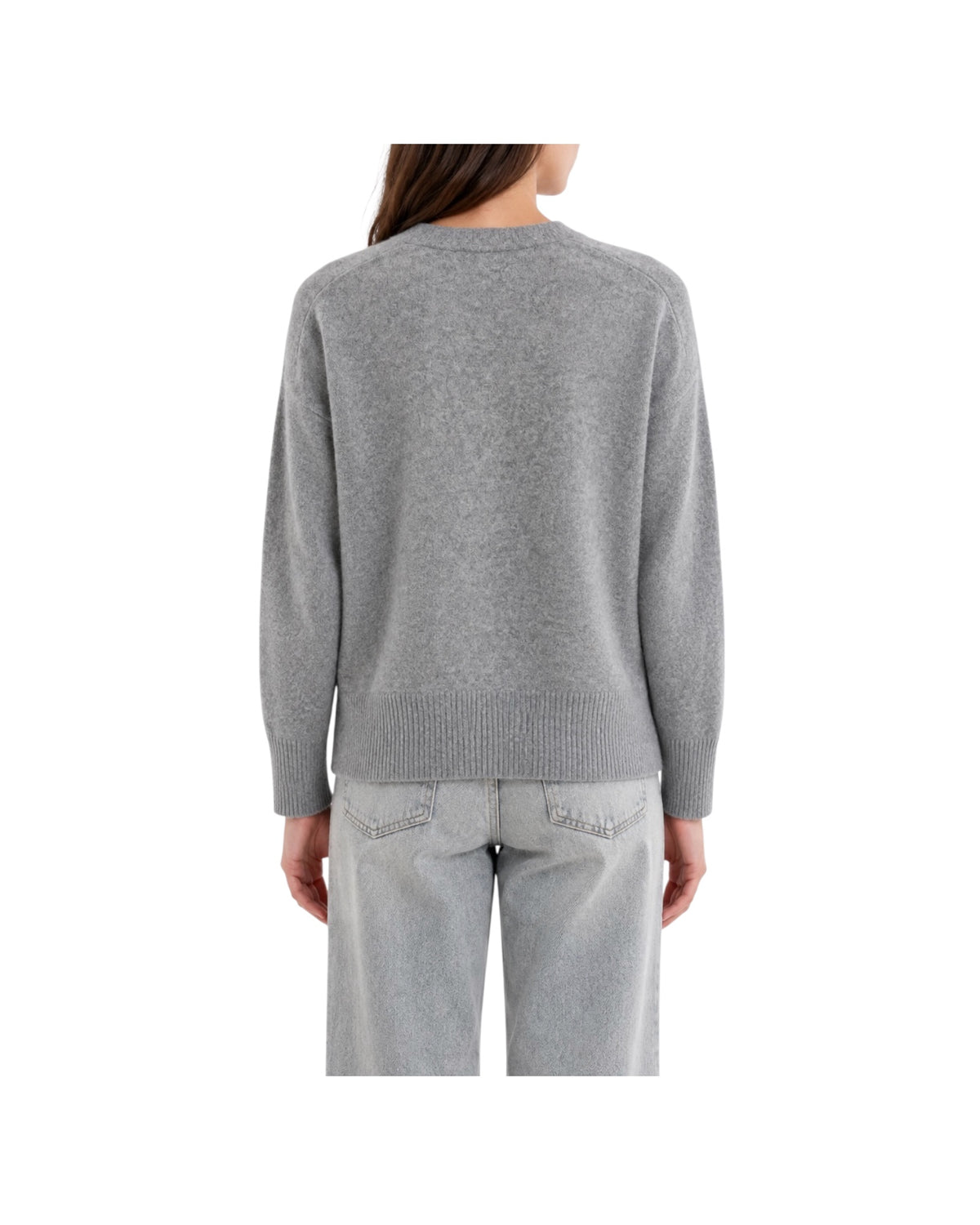 Cardigan in lana e cashmere Grigio medio melange 2AC2080 GRIGIO MEDIO MELANGE VICOLO 
