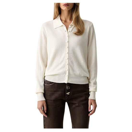 Cardigan in lana Naturale 7AC7074 NATURALE VICOLO 