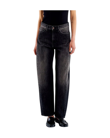 Jeans Chiara Barrel Nero dirty DAC5004 NERO DIRTY VICOLO 