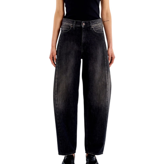 Jeans Chiara Barrel Nero dirty DAC5004 NERO DIRTY VICOLO 