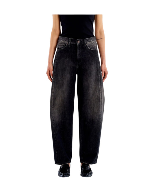 Jeans Chiara Barrel Nero dirty DAC5004 NERO DIRTY VICOLO 