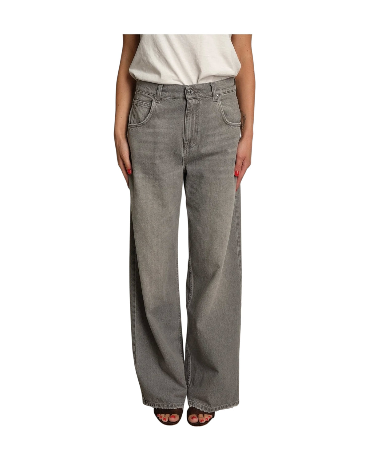 Jeans Mia Baggy Denim Grigio DAC5125 DENIM GRIGIO VICOLO 